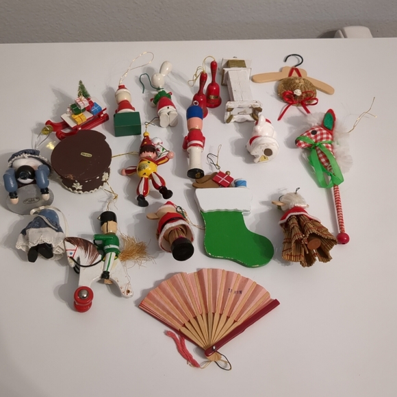 Vintage Christmas Mix Ornaments Hand Painted/Kurt S Adler/Made in Taiwan. (READ) - Picture 9 of 9